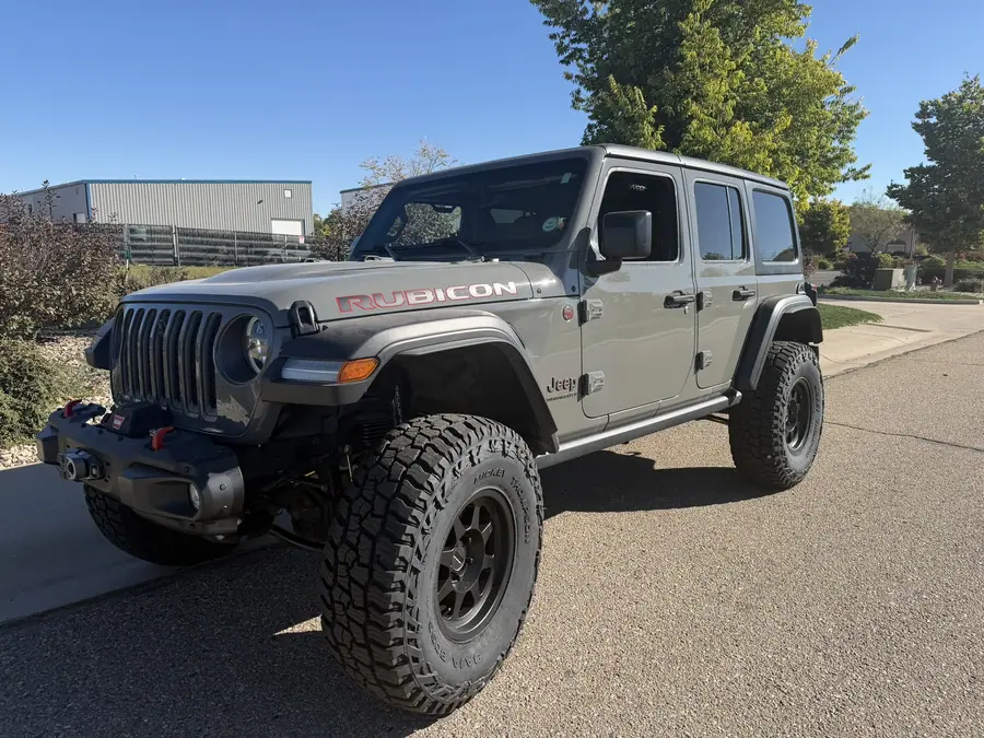 37-inch Mickey Thompson Baja Boss A/T tire on a lifted Jeep Wrangler Rubicon Xtreme Recon