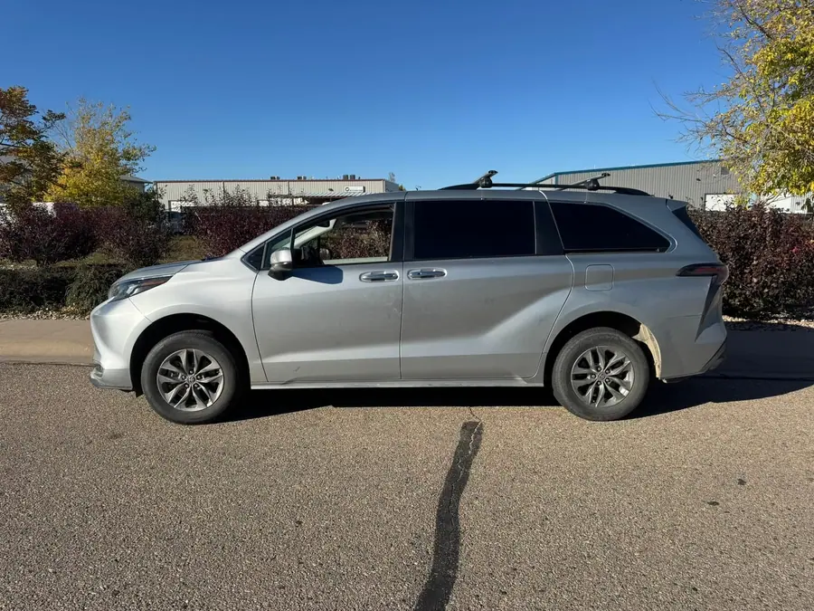 Lifted Toyota Sienna on all-terrain tires