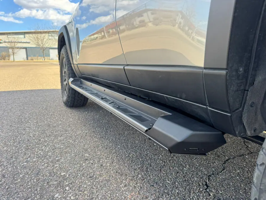 Victory 4x4 rock sliders on a silver 2026 Lexus GX 550