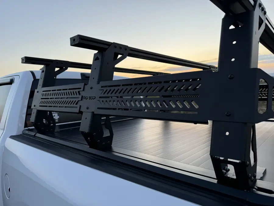 upTOP Overland TRUSS bed rack over a retractable bed cover